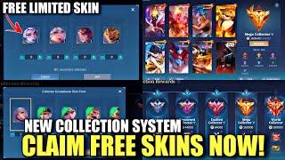 GET 3 FREE SKINS FROM NEW COLLECTION SYSTEM | MOBILE LEGENDS