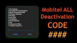 Mobitel Deactivation USSD CODE ! NEWS ! LIVE SCREEN ! Game Service