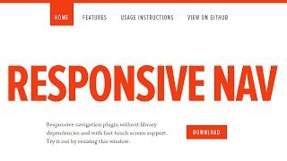 How to Make Free Responsive Navigation Menu - Tutorial