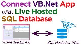 Connect VB.Net App with Live Hosted SQL Server Database