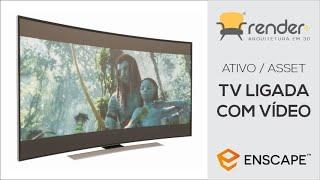 Enscape | Ativo novo: TV Ligada com Vídeo