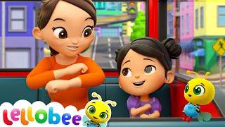 Wheels On The Bus  Lellobee Kids Songs & Cartoons! Sing and Dance