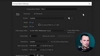 Новая композиция в After Effects