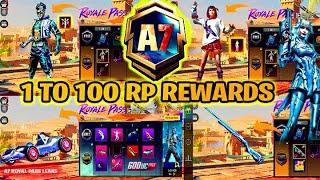 A7 ROYAL PASS 1 TO 100 RP REWARDS | ACE 7 ROYAL PASS LEAKS PUBG MOBILE/BGMI ( ROYAL PASS A7 REWARDS)