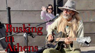 Busking at Monastiraki Square, Athens GREECE - ‘Circles’