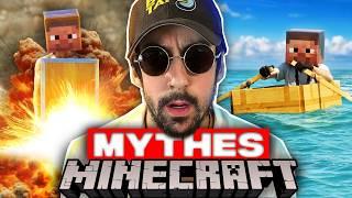 SCIENCE VS MINECRAFT (DEBUNK DE MYTHES IRL)