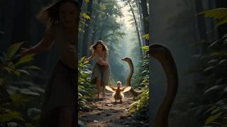  Duckling Saves Baby  from Giant Snake  | Heroic Animal Rescue!"