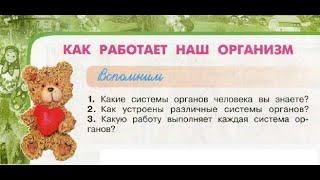 Окружающий мир 3 класс ч.2, Перспектива, с.52-55, тема урока "Как работает наш организм"