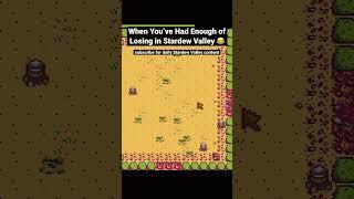 When You Get Tired of Losing in Journey of the Prairie King #stardewvalley