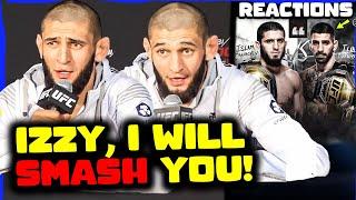 Khamzat Chimaev RESPONDS to Israel Adesanya's CALLOUT, Topuria vs Makhachev REACTIONS, more!