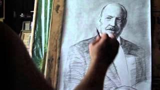 Как художник Святослав Гуляев рисует портреты
