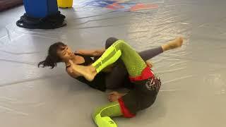 Johnathan Vs Pamela BJJ roll on 07/08/2022 at GSF BJJ Academy