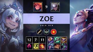 Zoe Mid vs Diana - VN Challenger Patch 25.09