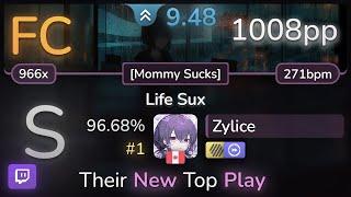  9.5⭐ Zylice | Leah Kate - Life Sux [Mommy Sucks] +HDDT 96.68% (#1 1008pp FC) - osu!