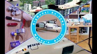 Bigmodel An-24RV Tarom 1:144 plastic model kit unboxing and assembly