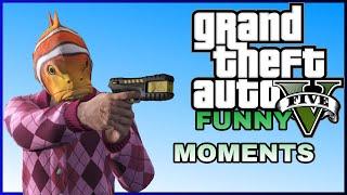 GTA 5 ONLINE (FUNNY MOMENTS) FINDING NEMO, NEW DLC, BIKE FIGHT, FUNNY DEATHS, AND MORE!!