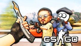 ОДИН ЧИТЕР С НОЖОМ ПРОТИВ ТОЛПЫ БОТОВ НА СКОРОСТНОЙ ТРАССЕ В CS:GO (ЧЕЛЕНДЖ КС ГО)