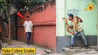 King Cobra Snake Prank  Fake Snake Prank Video on Public (Part 1) | EMTIAZ BHUYAN |