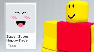 Как получить super super happy face бесплатно #roblox