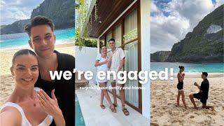 WE'RE ENGAGED  SURPRISING FAMILY & FRIENDS