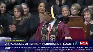 Stellenbosch University | Critical role of tertiary institutions in society