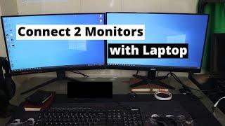 How to Connect 2 Monitors to One Laptop