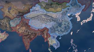 WHAT IF USA ANNEXED ALL CHINA IN WW2 /HOI4 TIMELAPSE