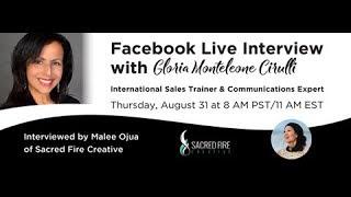 FB Live interview with Malee Ouja of Sacred Fire Creative