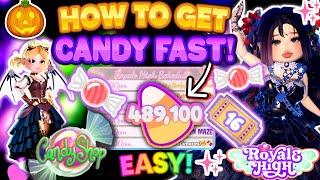 How To EARN CANDY *FAST* In Royalloween 2024 Update Easy Guide Royale High  Roblox