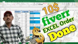 Live Fiverr Excel Order Complete