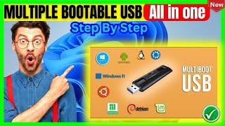 How To Create Multi Boot USB Drive on Windows 11 [ 2024 Updated ] multiple bootable USB