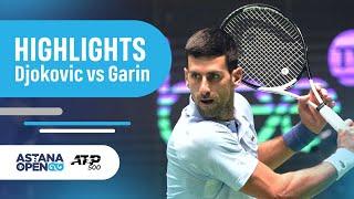 Djokovic vs Garin | Astana Open | Highlights