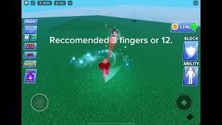 Tutorial How To Spam On Mobile! (For Tablet)/ Roblox Blade Ball