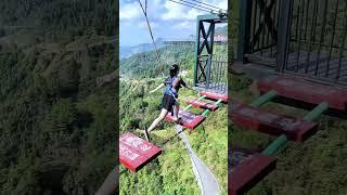 Bungee Jumping With Rope In Beautiful Place:Asmr Bungee Jumping#travel#funny
