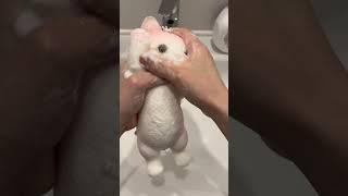 How to clean your taba squishy#taba #squishy #cat #cutecat #statisfying #stressrelief #handmade #fyp