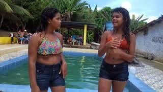 Desafio da piscina com minha irmã