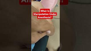 What Is Manipulation Under Anesthesia?  Dr Sai Chandra