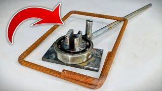 Simple bending tricks for metal bar || Useful ideas for metal bar bending || Metal Bender