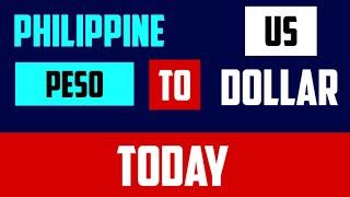 Philippines Currency to US Dollar Rates Today 01 JUNE 2024