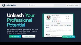 LinkerFolio  : Showcase Your Resume & Social Media Links | Built with Next.js & Node.js & socket.io