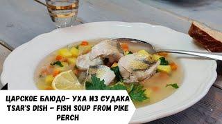 Царское блюдо — уха из судака!  Рецепт белой ухи по домашнему.A royal dish - pike perch ear!