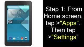 Master Reset: ALCATEL ONETOUCH POP 7 & 8