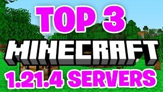 Top 3 Best Minecraft Servers For 1.21.4! (JAVA & BEDROCK)