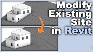 Modify Existing Site in Revit - Graded Region Tutorial