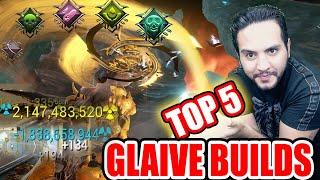 TOP 5 Most Powerful Glaive Prime Builds - Damage Cap 2 Billion Crit [WARFRAME]