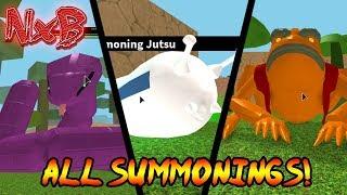 ALL SUMMONING JUTSU SHOWCASE! | Naruto RPG: Beyond