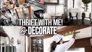 Thrift with Me! / Vintage Home Decor Haul / See How I Style My Thrifted Finds in My Historic Home!