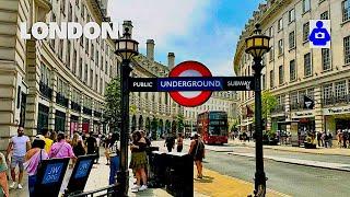 London Summer Walk  BIG BEN, West End, Bond & Oxford Street| Central London Walking Tour [4K HDR]
