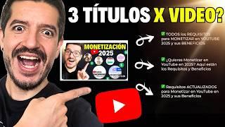 ¿3 TÍTULOS por Video? La Nueva Función para Canales Pequeños que habilitará YouTube en...