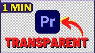 Exporting With A Transparent Background in Premiere Pro 2023